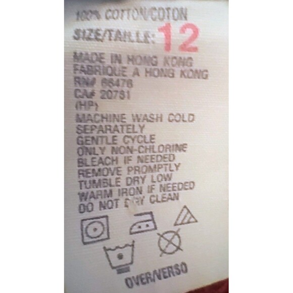 Vintage 90s Tommy Hilfiger Red Denim High Waist Shorts Size 12‎ EUC - Picture 6 of 6